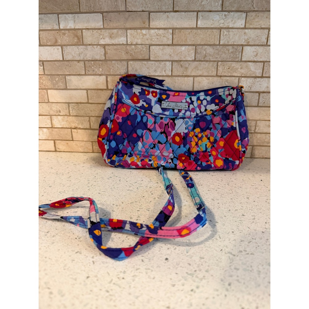 Vera Bradley Floral Design Small Purse with Shoulder Strap